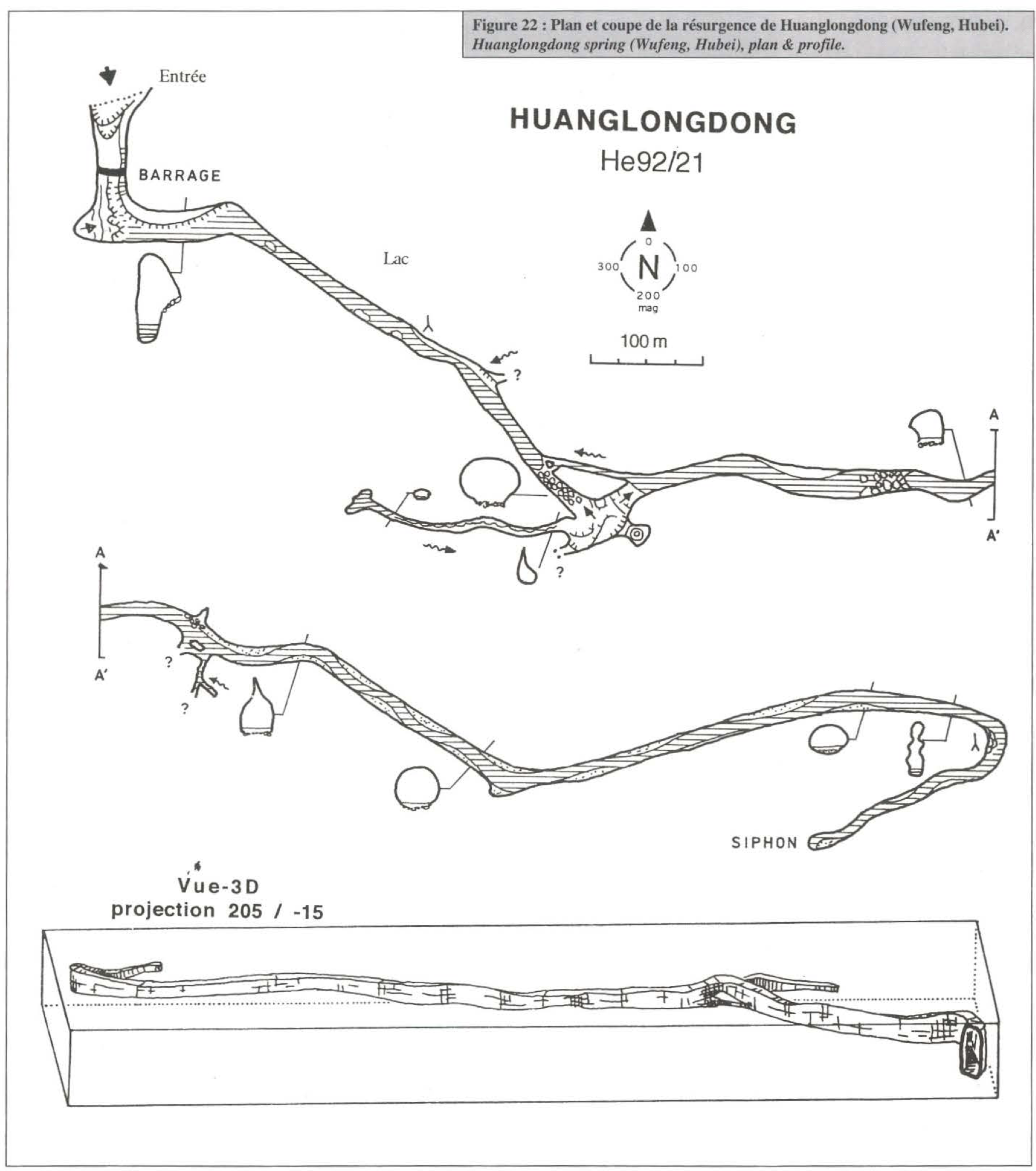 topographie Huanglongdong 黄龙洞