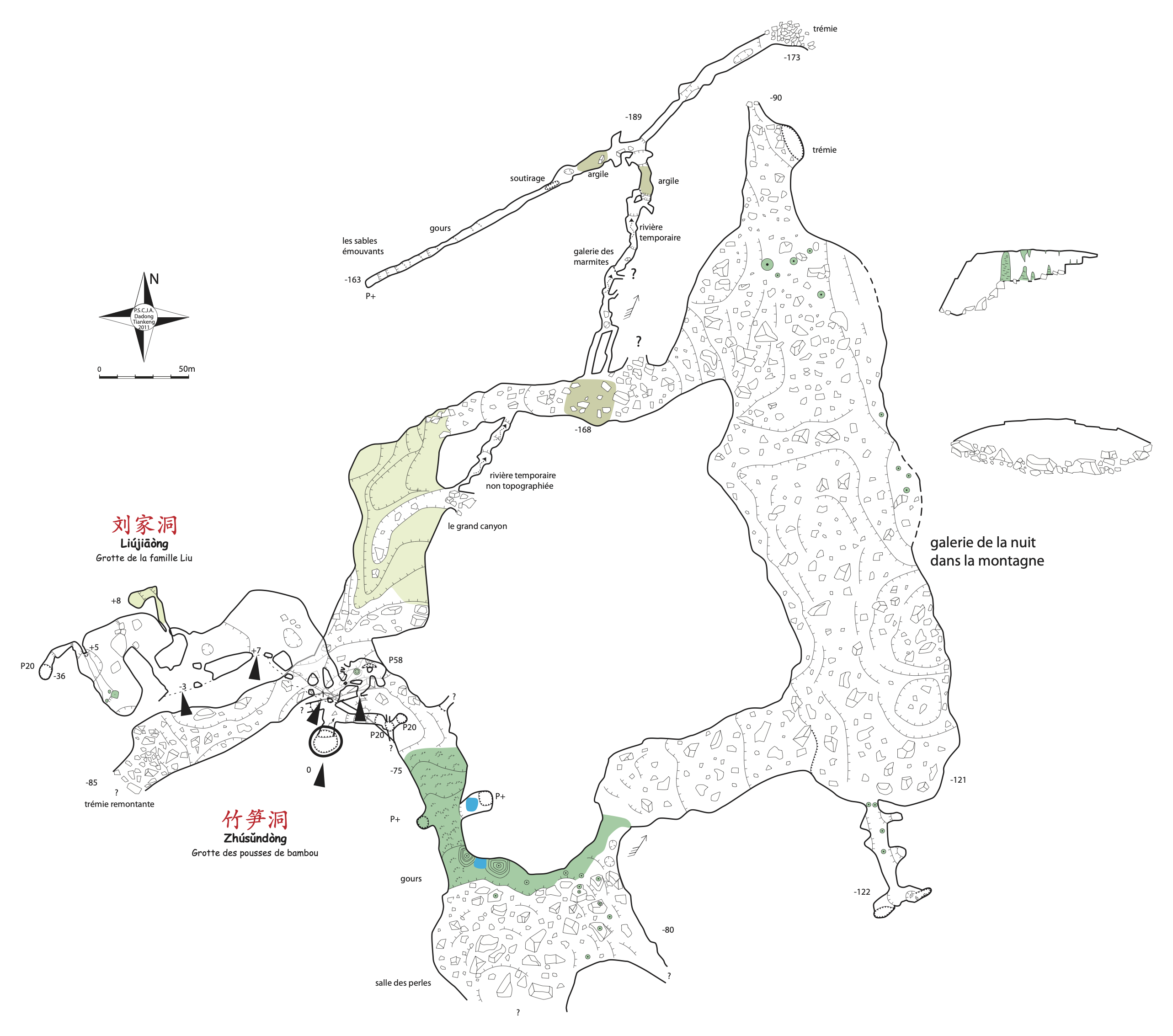 topographie Zhusundong 竹笋洞