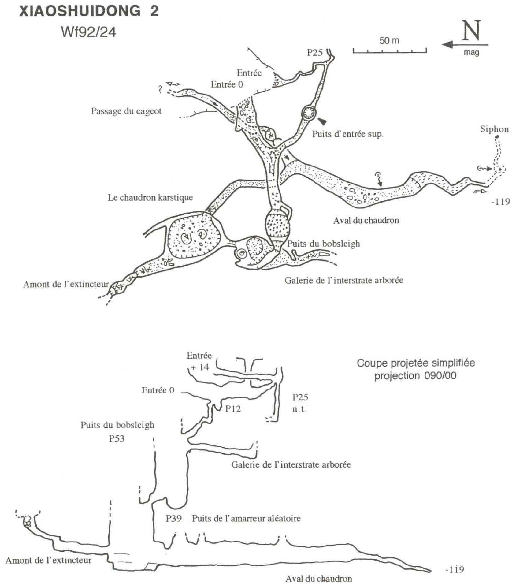 topographie Xiaoshuidong2 消水洞