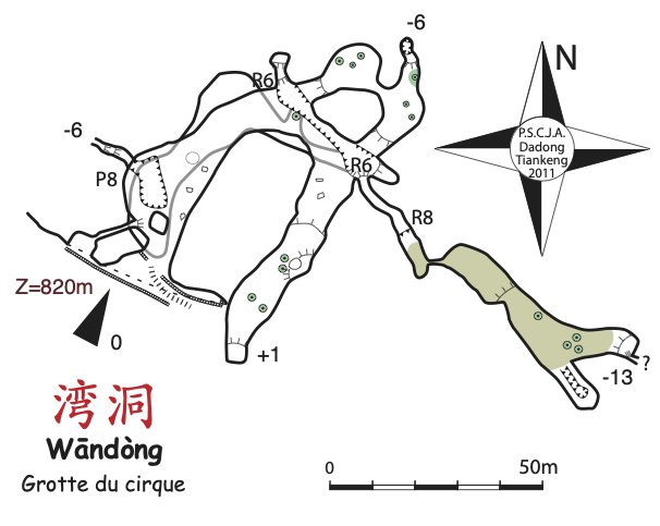 topographie Wandong 湾洞