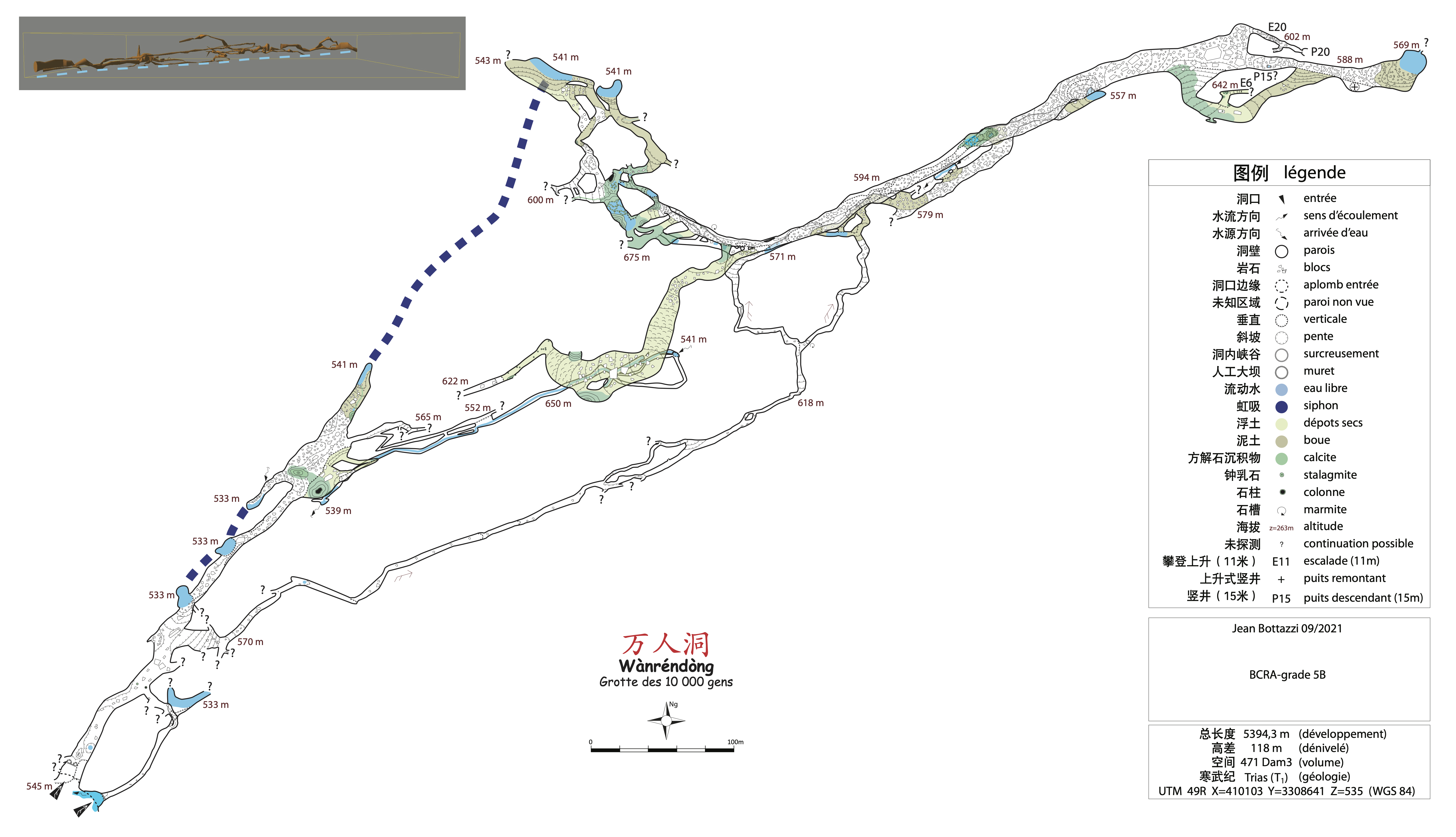 topographie Wanrendong 万人洞