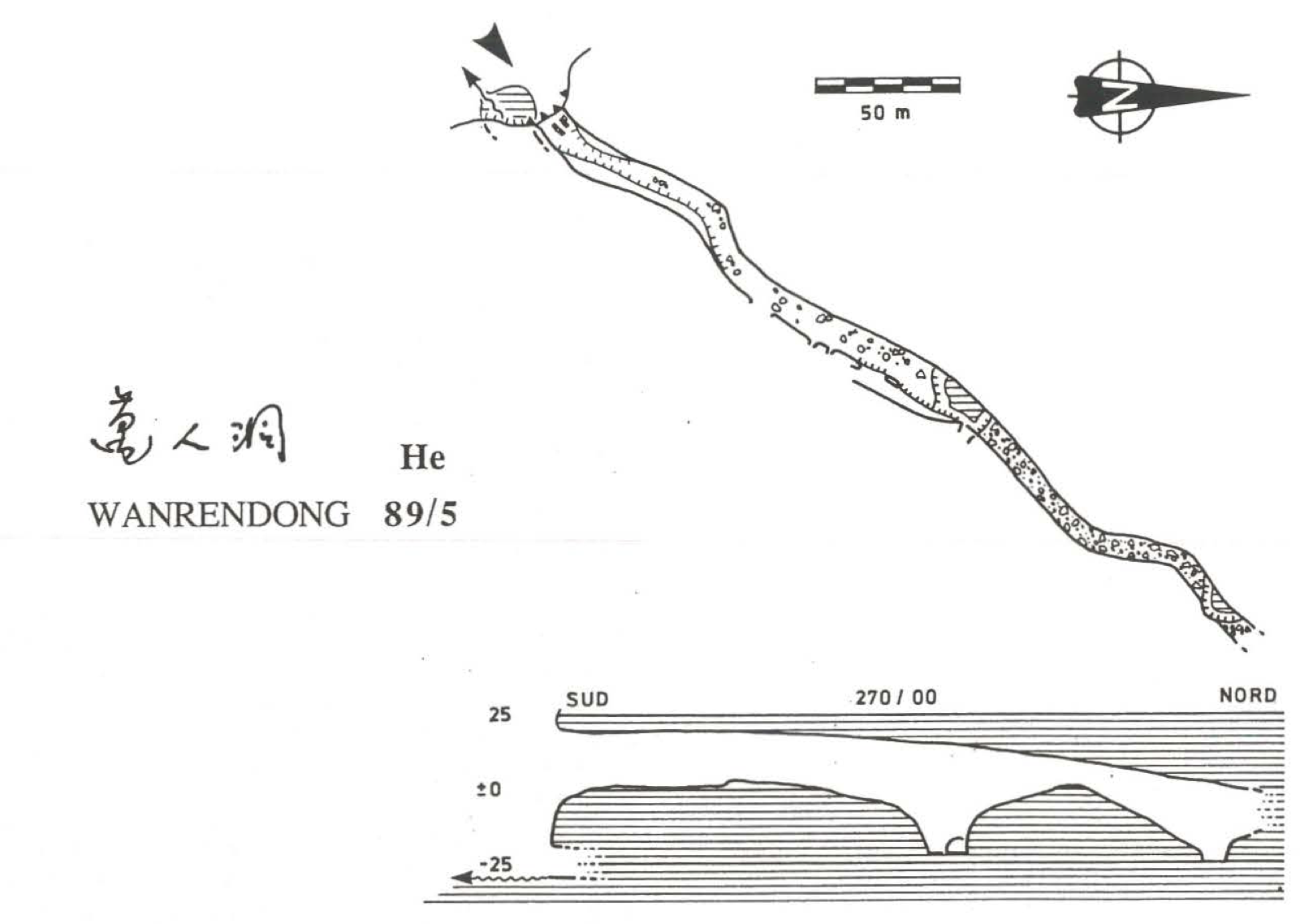 topographie Wanrendong 万人洞