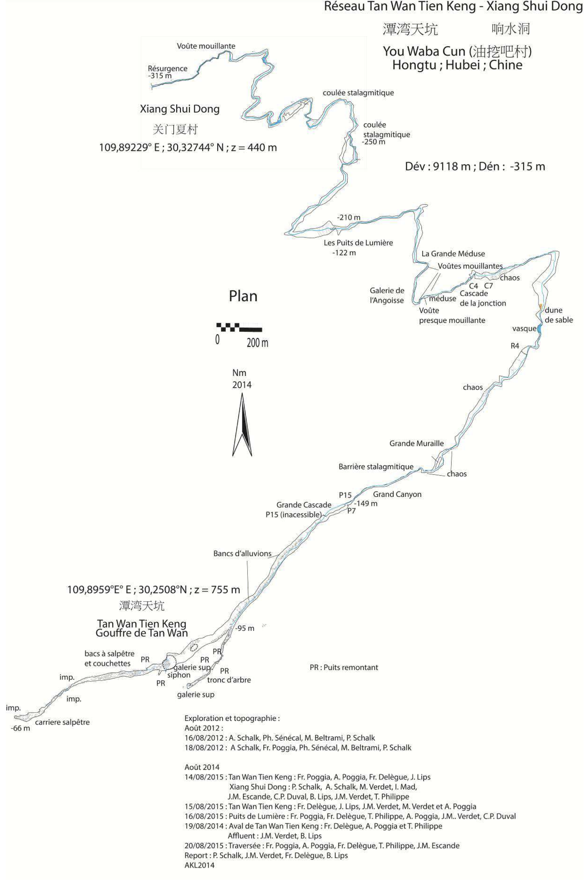 topographie Xiangshuidong 