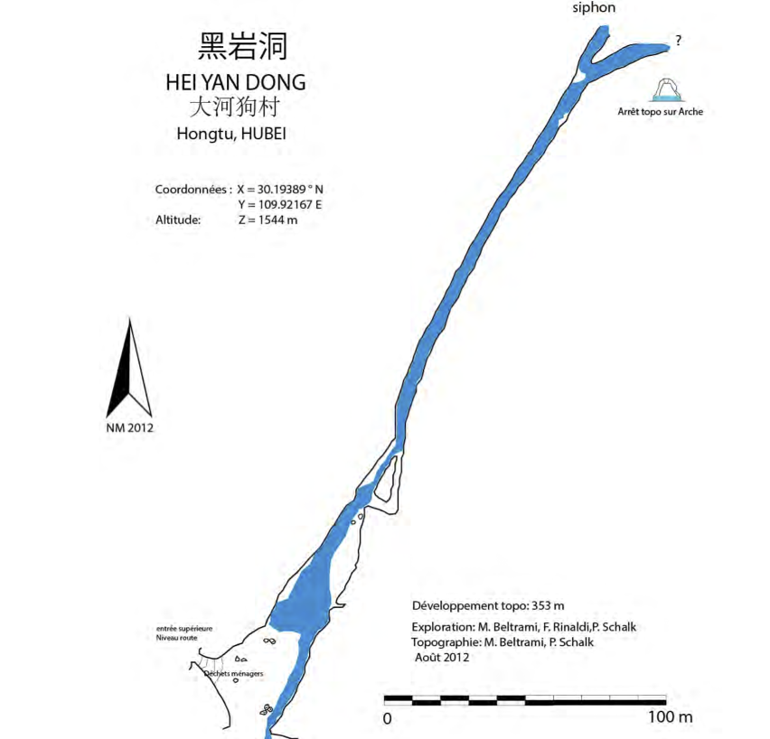 topographie Heiyandong 