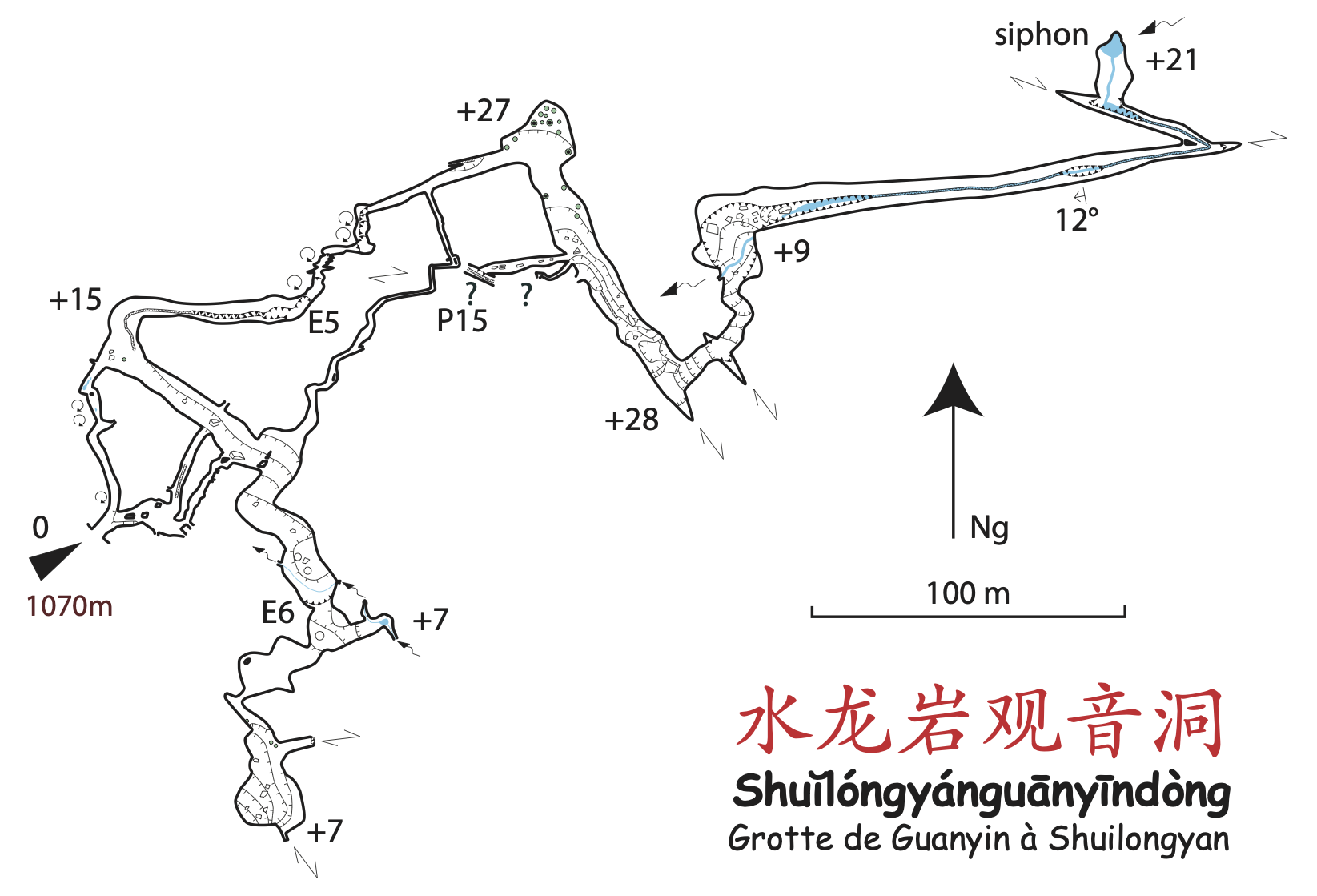 topographie Shuilongyanguanyindong 水龙岩观音洞 