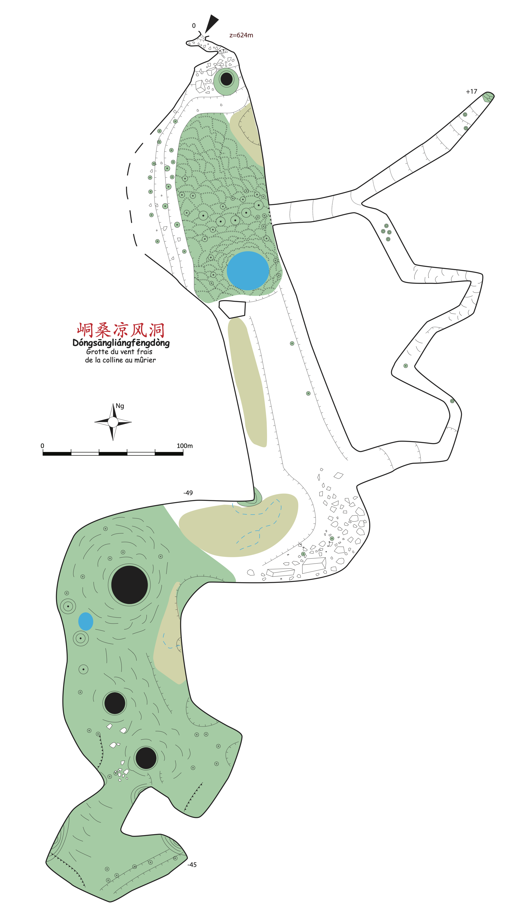 topographie Dongsangliangfengdong 峒桑凉风洞