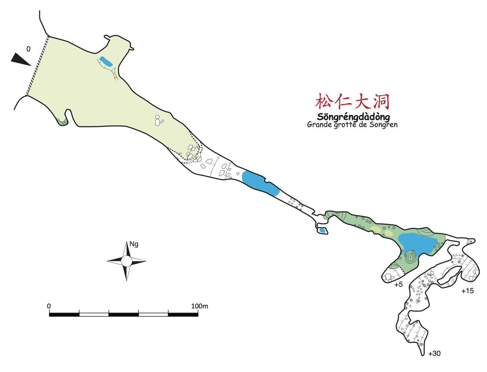 topographie Songrendadong 松仁大洞