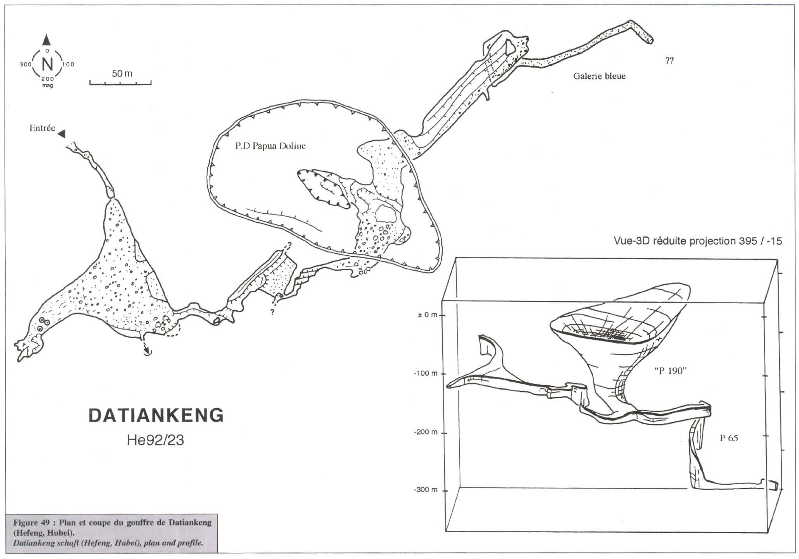 topographie Datiankeng 大天坑