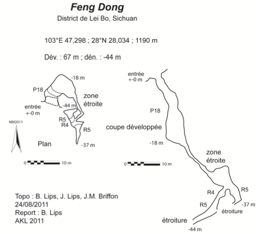 topographie Fengdong 风洞
