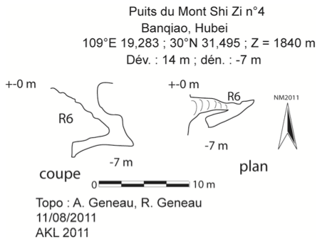 topographie Puits du Mont Shizi 4 