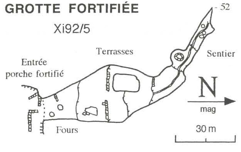 topographie Grotte Fortifiée 