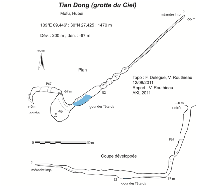 topographie Tiandong 