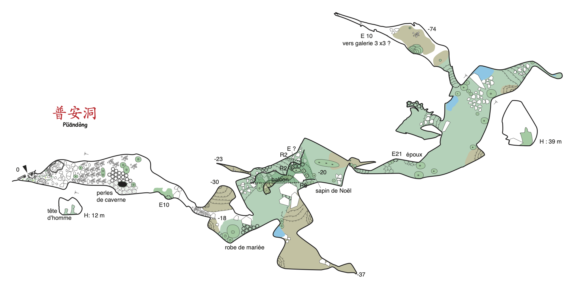 topographie Puandong 普安洞