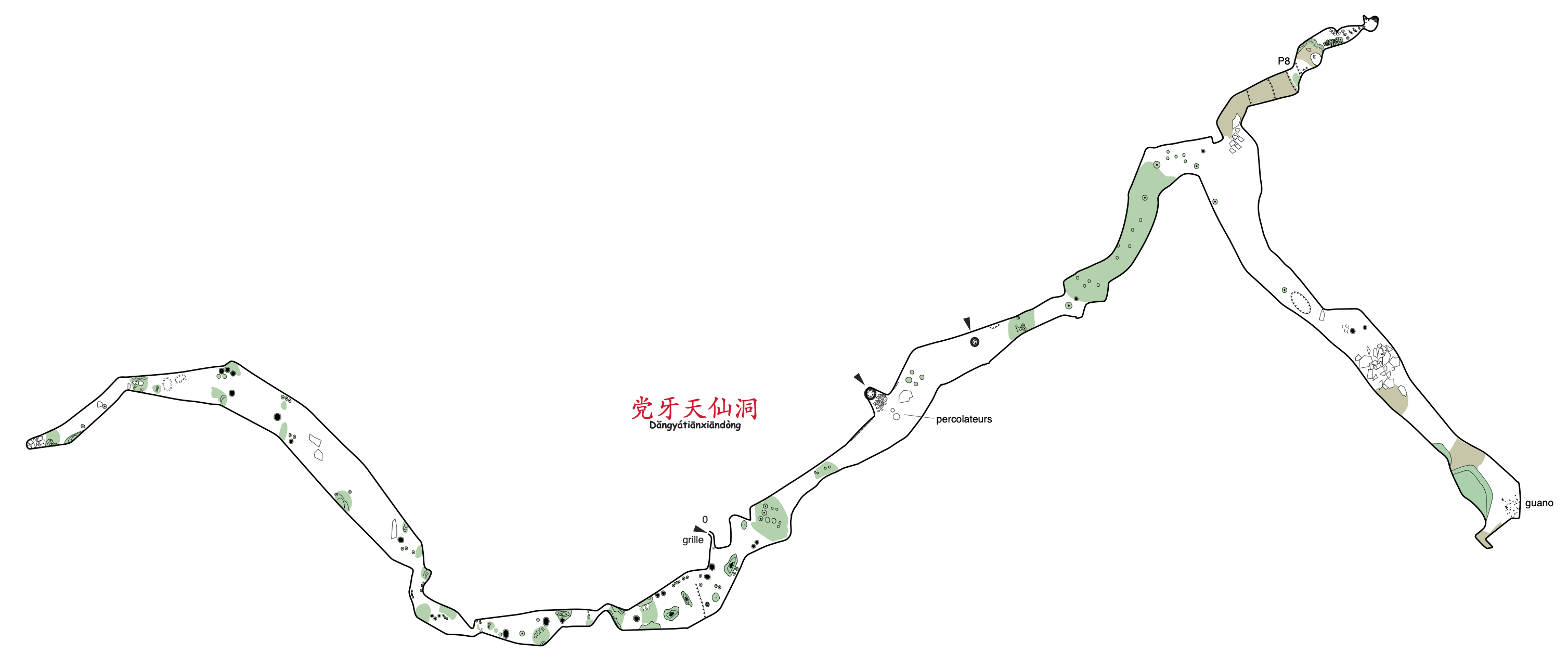 topographie Dangyatianxiandong 党牙天仙洞