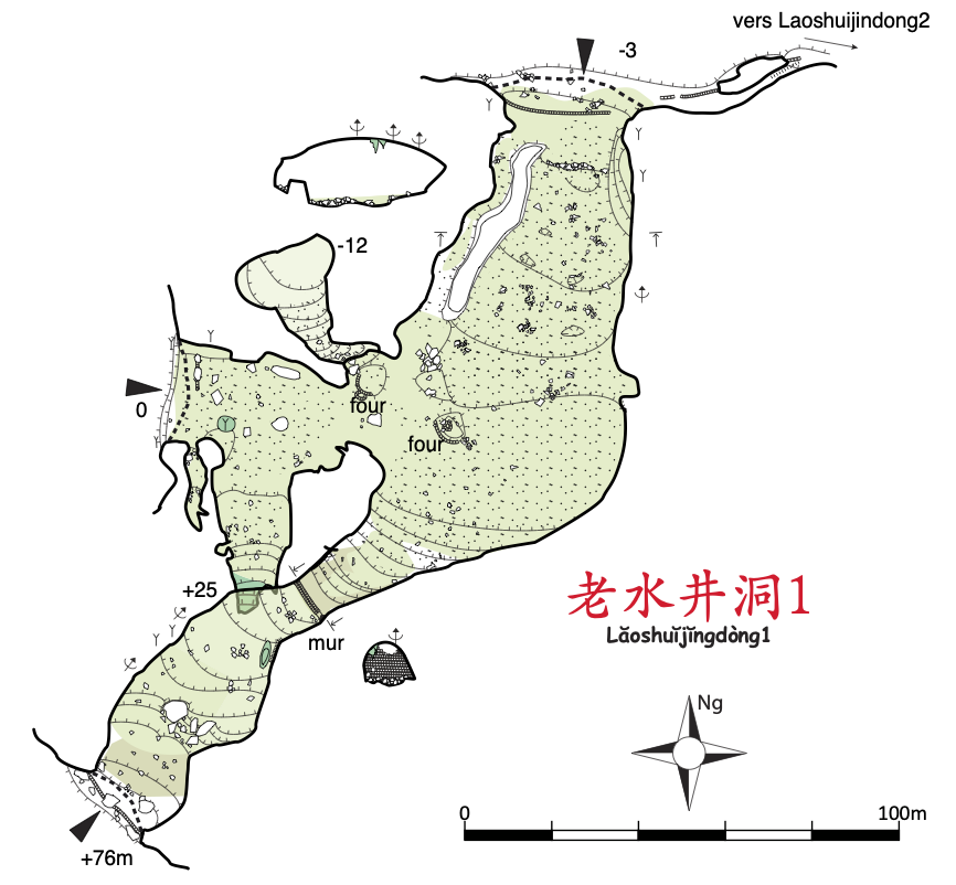 topographie Laoshuijingdong1 老水井洞1