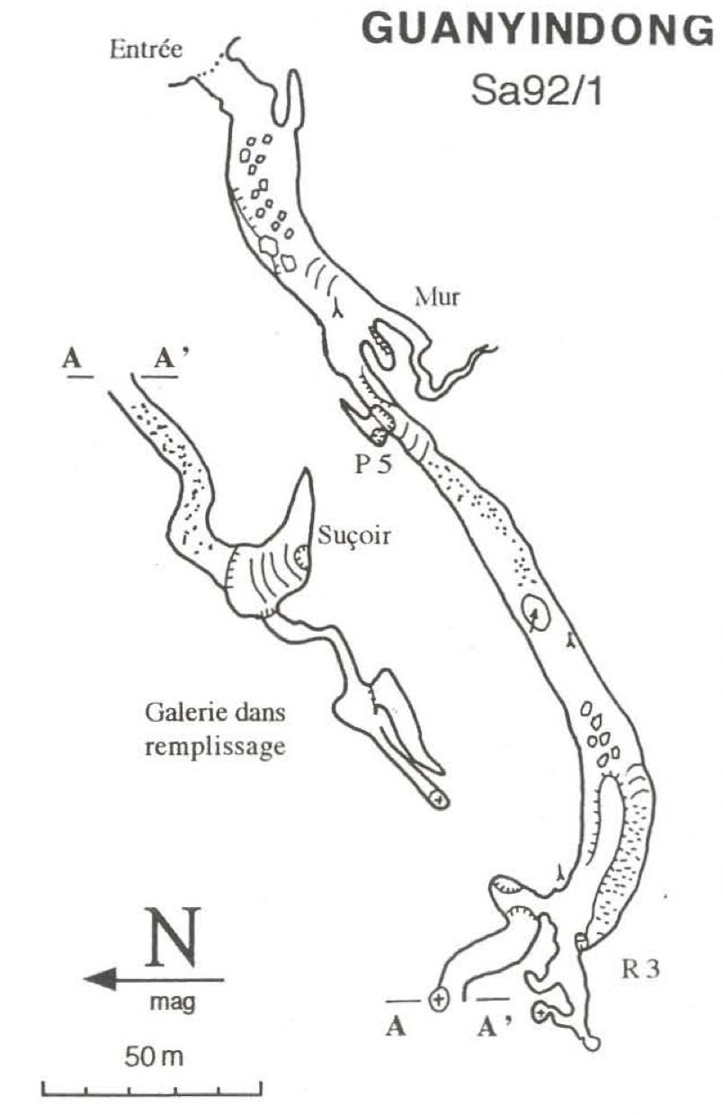 topographie Guanyindong 观音洞