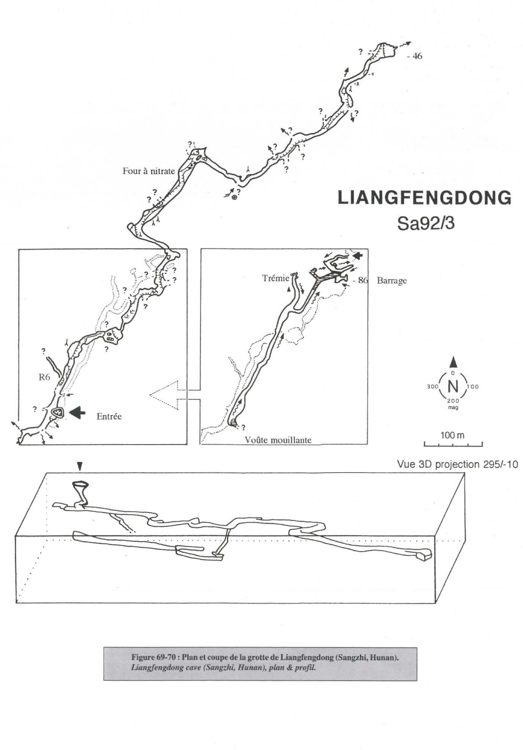 topographie Liangfengdong 凉风洞