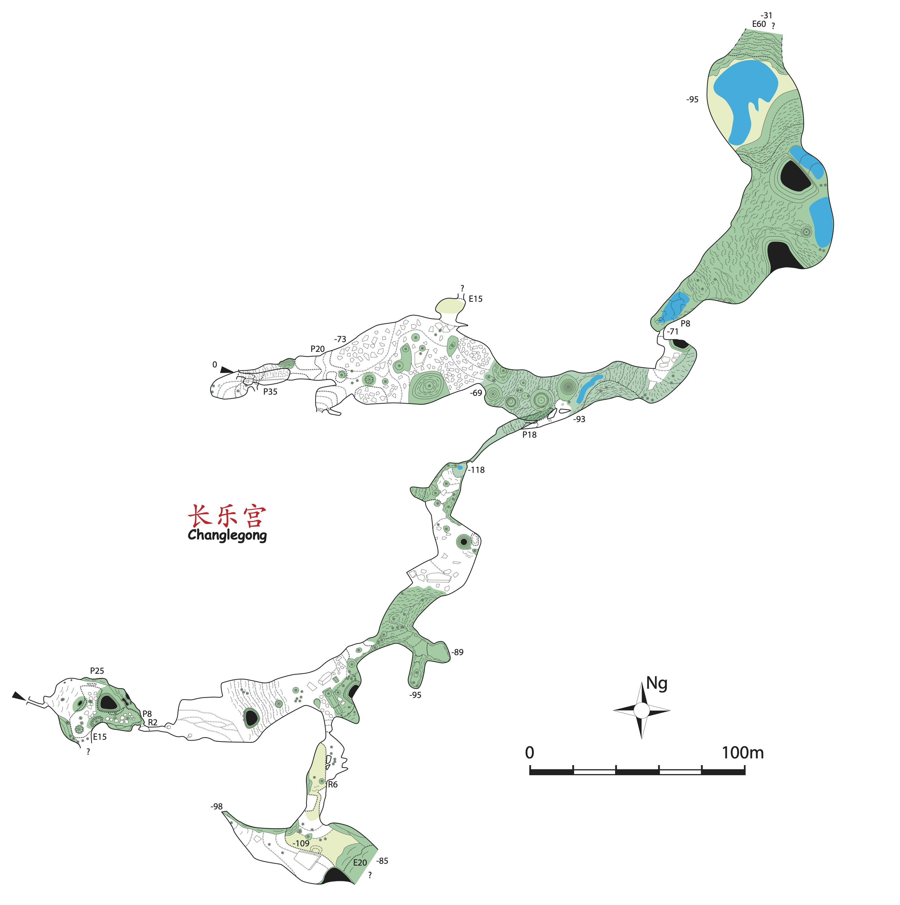 topographie Changlegong 长乐宫