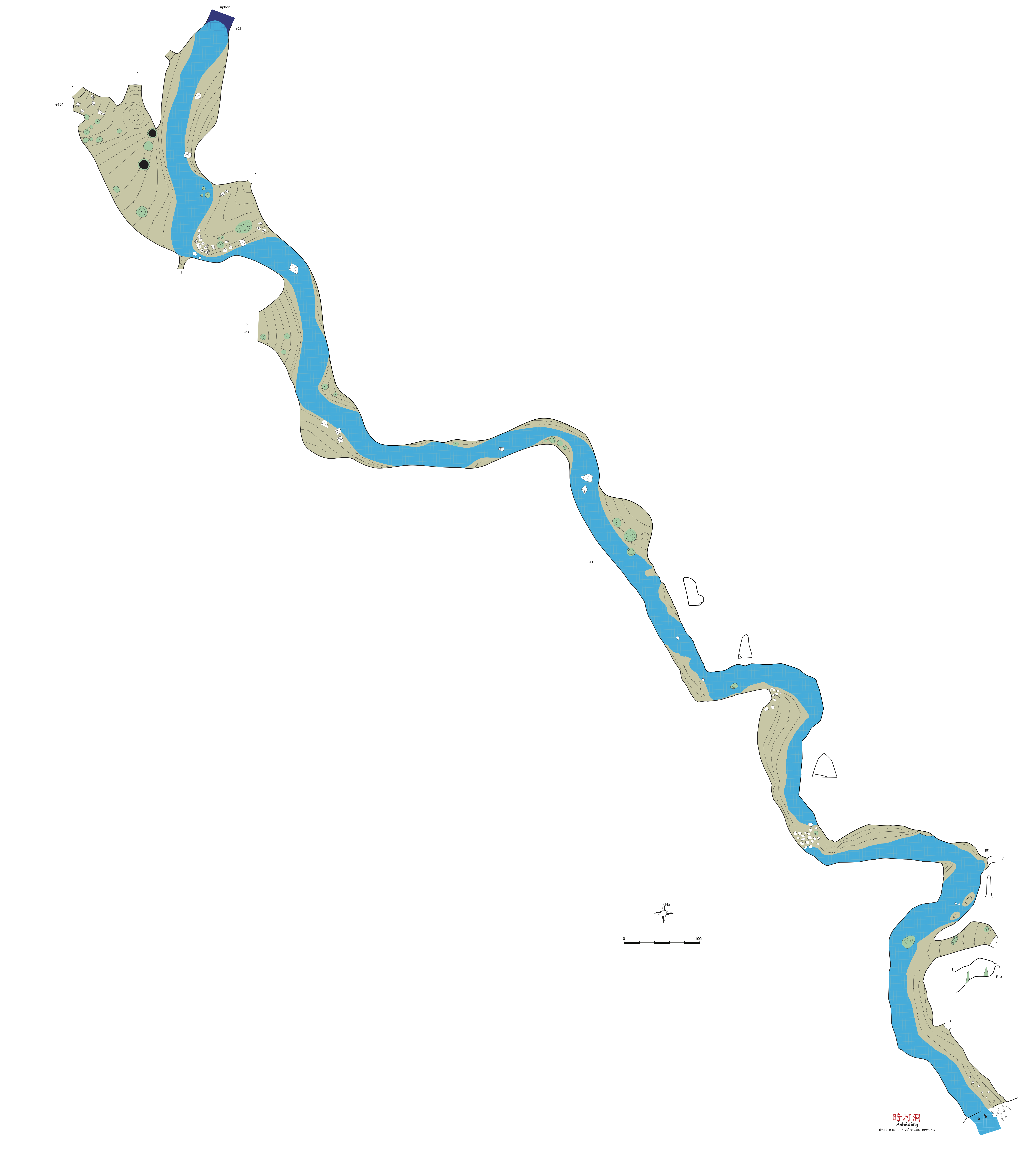 topographie Anhedong 暗河洞