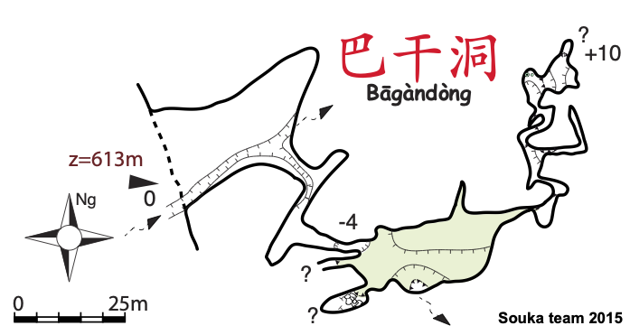 topographie Bagandong 巴干洞