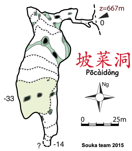 topographie Pocaidong 坡菜洞