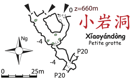 topographie Xiaoyandong 小岩洞