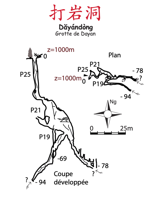 topographie Dayandong 打岩洞