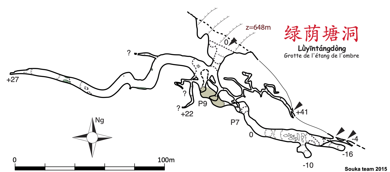 topographie Luyintangdong 绿荫塘洞