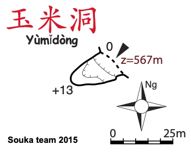 topographie Yumidong 玉米洞 