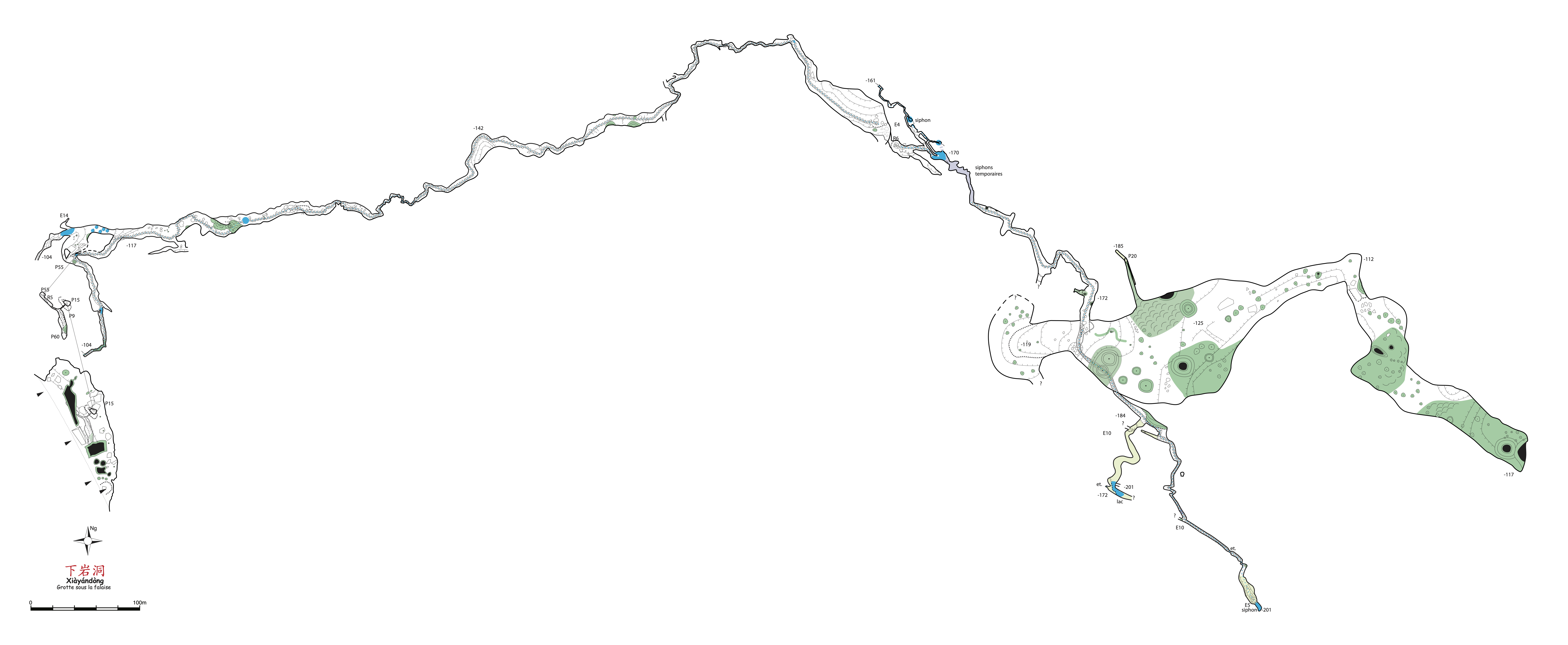 topographie Xiayandong 下岩洞