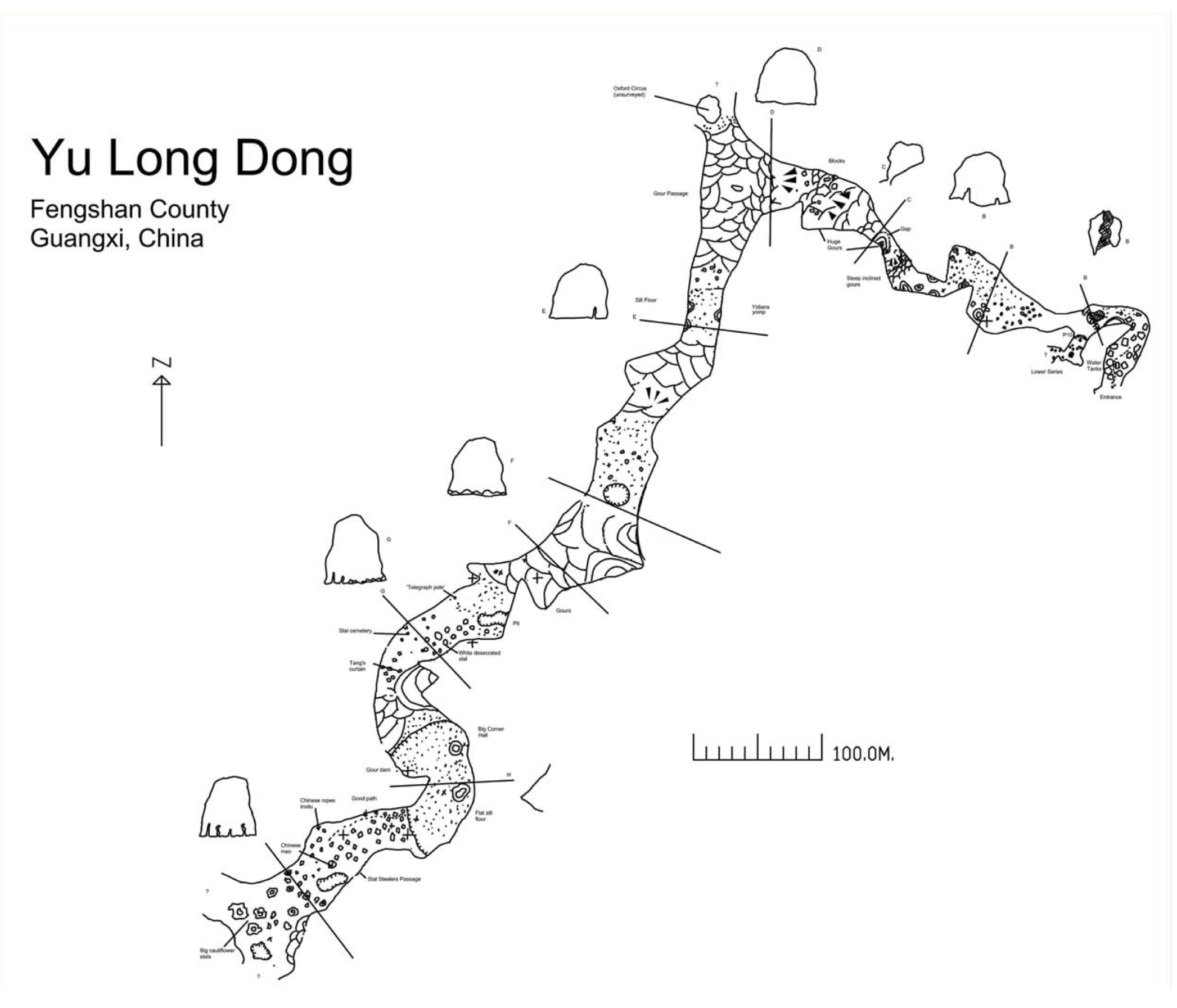 topographie Yulongdong 玉龙洞