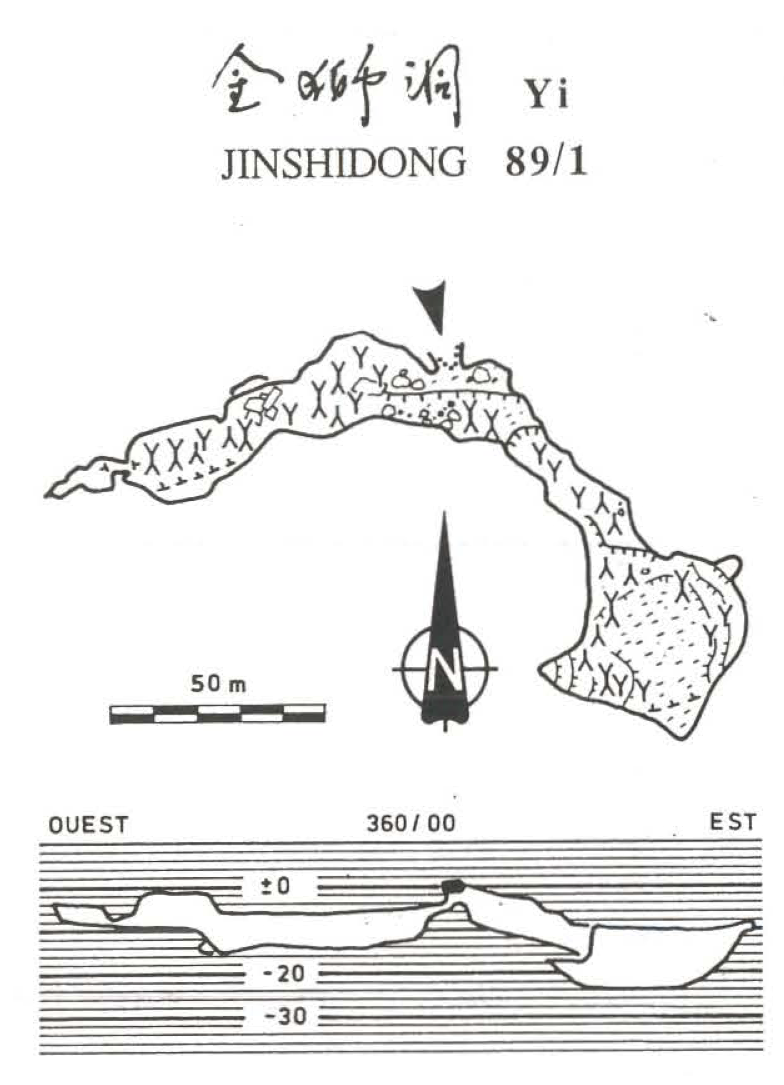 topographie Jinshidong 金狮洞