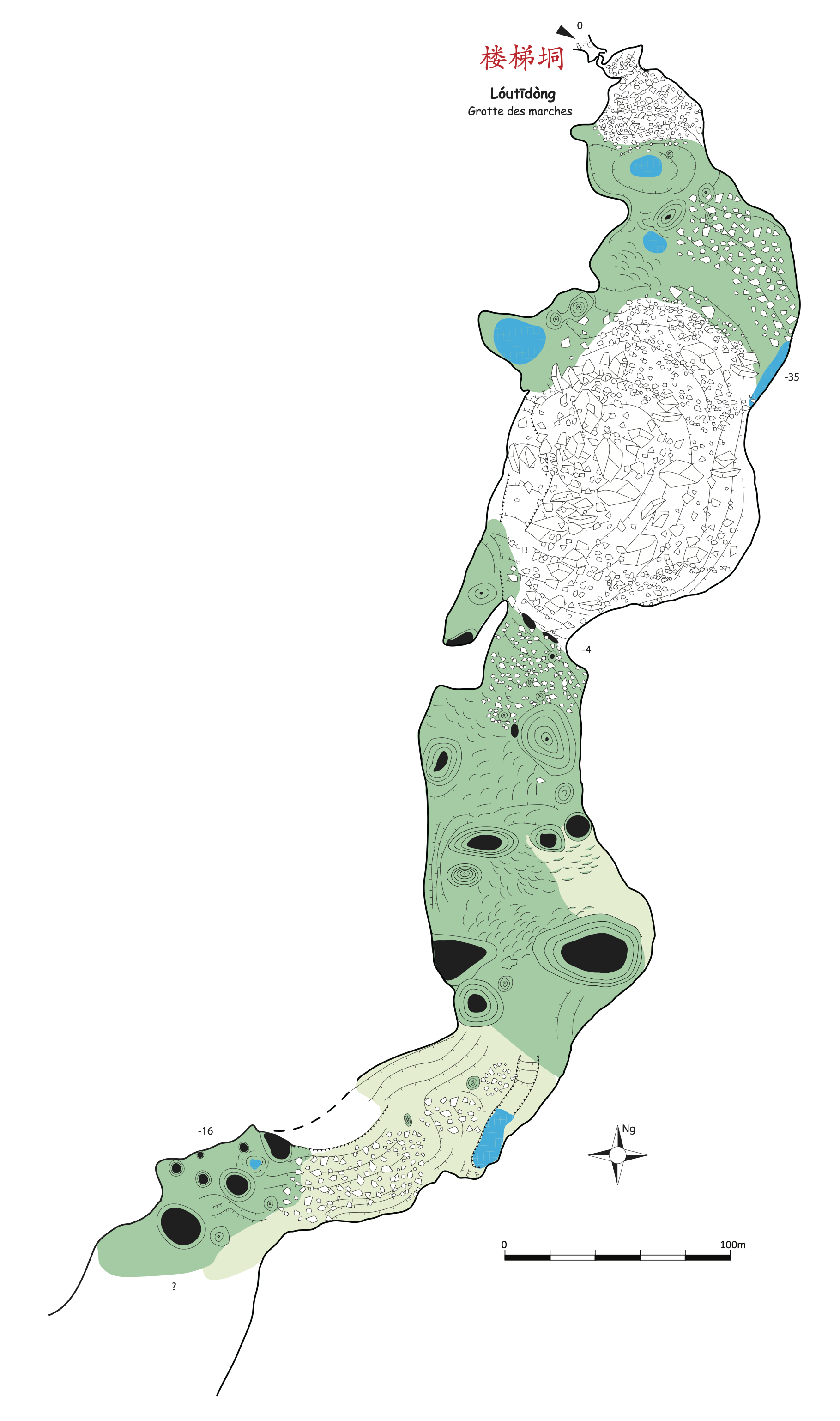 topographie Loutidong 楼梯垌