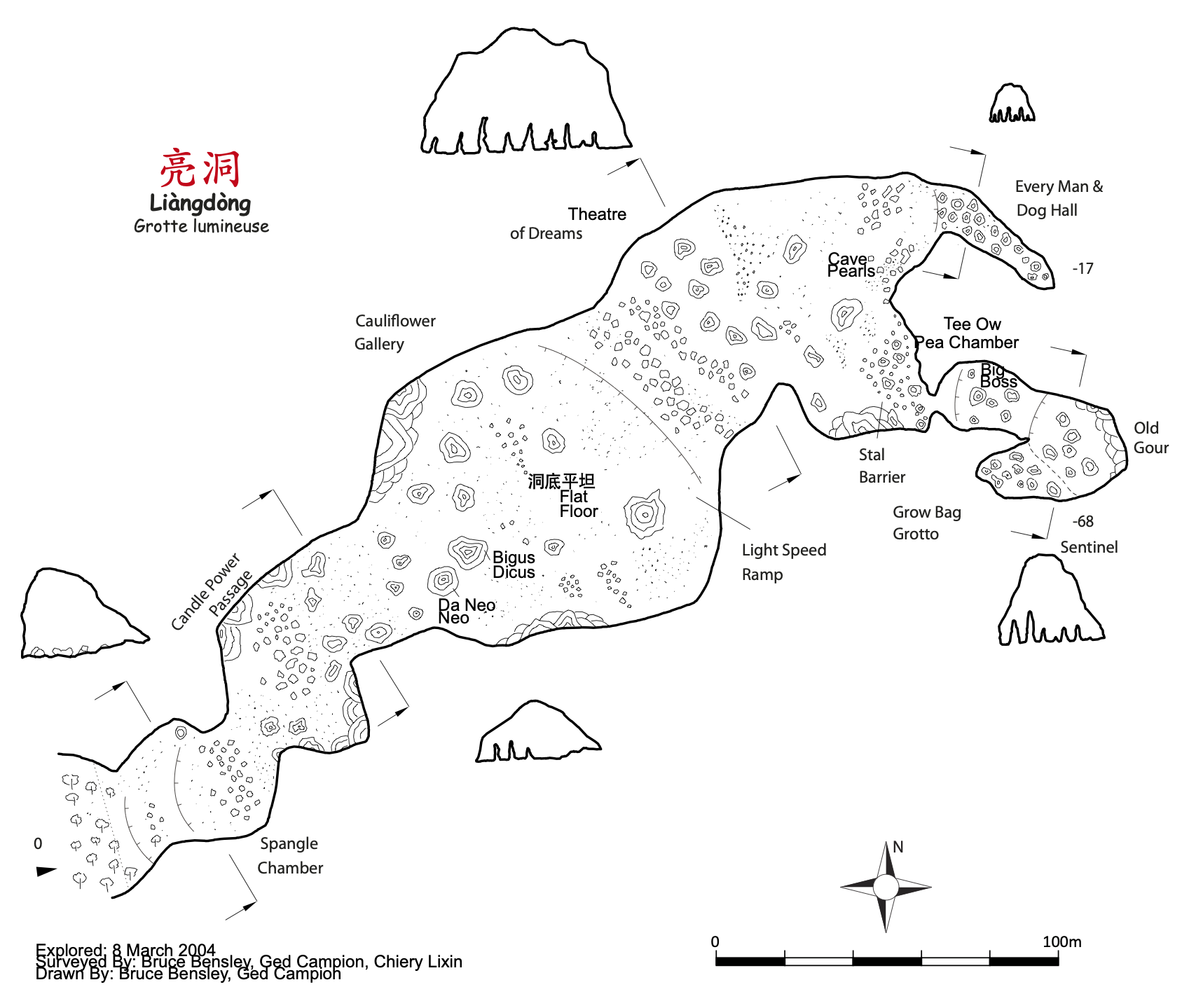 topographie Liangdong 亮洞