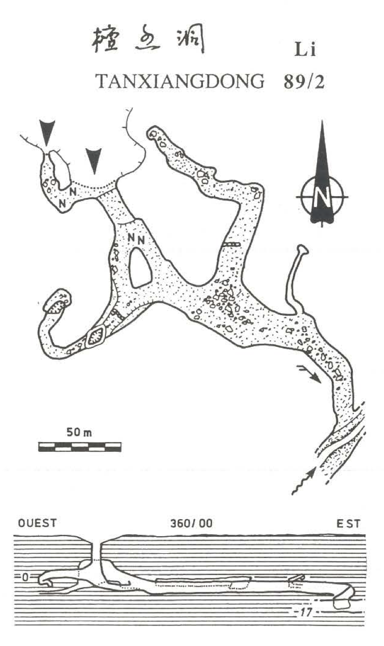 topographie Tanxiangdong 檀香洞