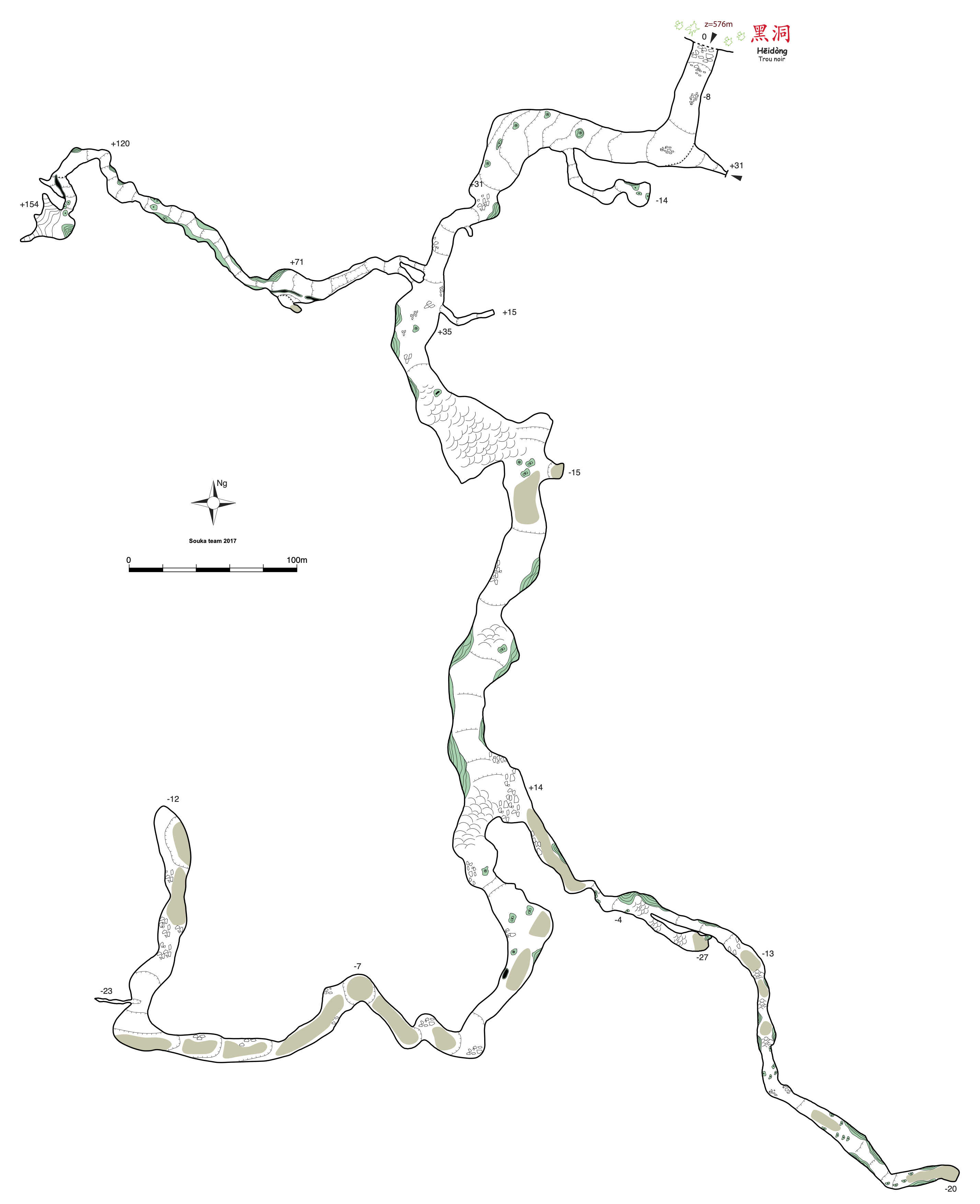 topographie Heidong 黑洞