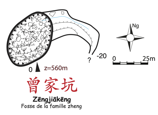 topographie Zengjiakeng 曾家坑