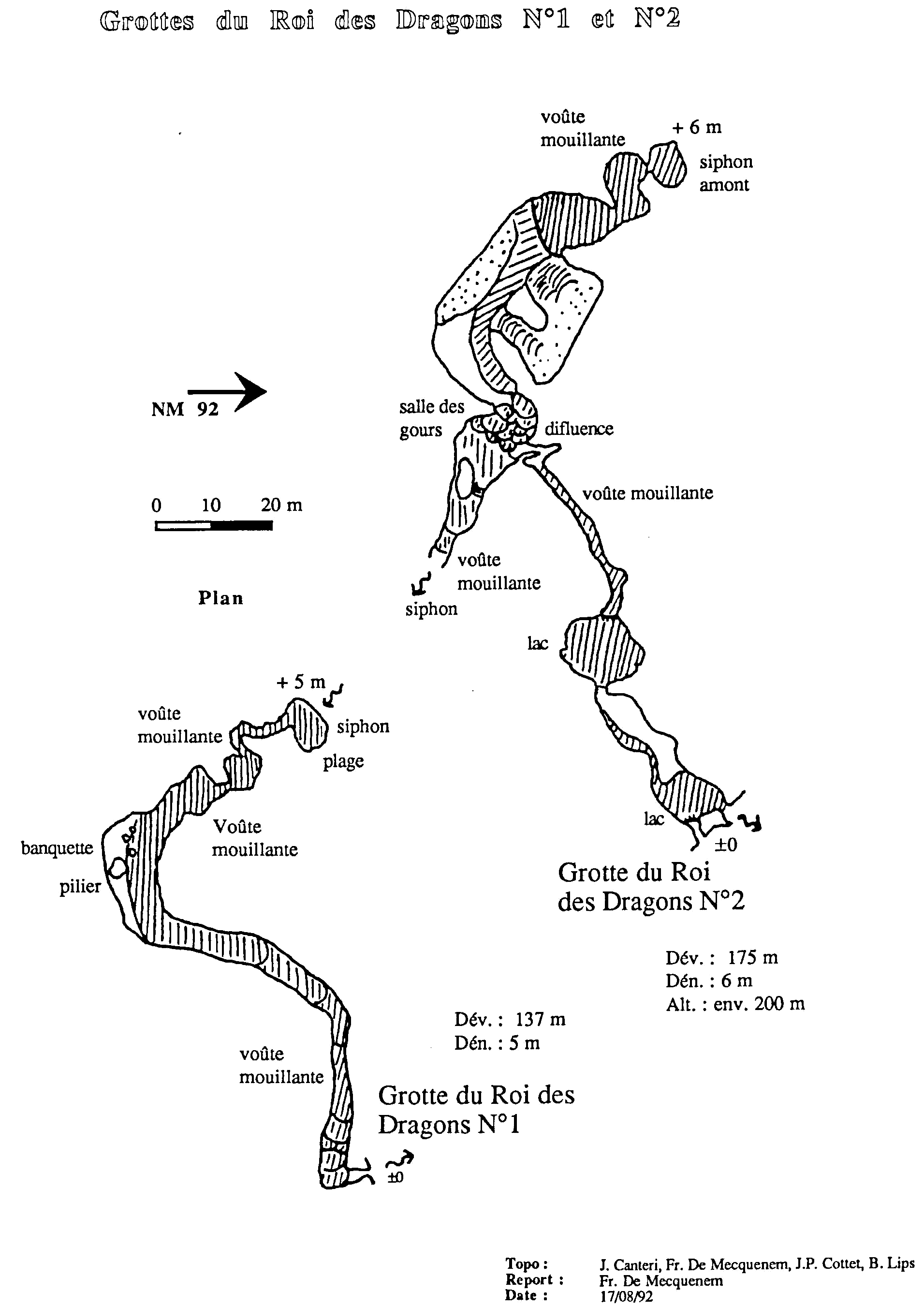 topographie Grotte Du Roi Des Dragons N°1 