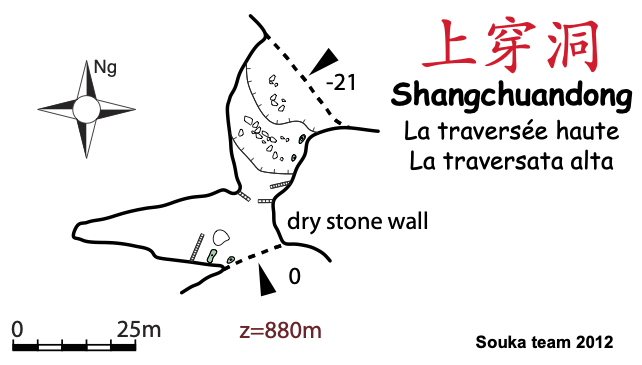 topographie Shangchuandong 上穿洞