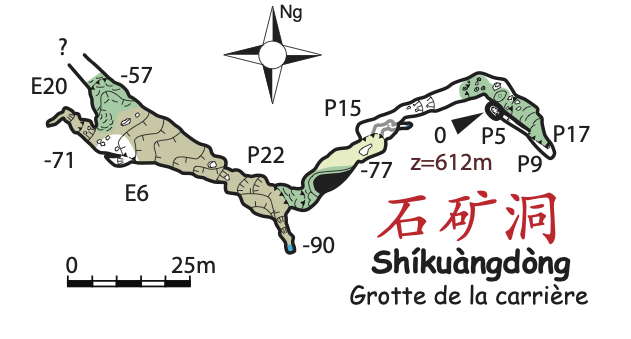 topographie Shikuangdong 石矿洞