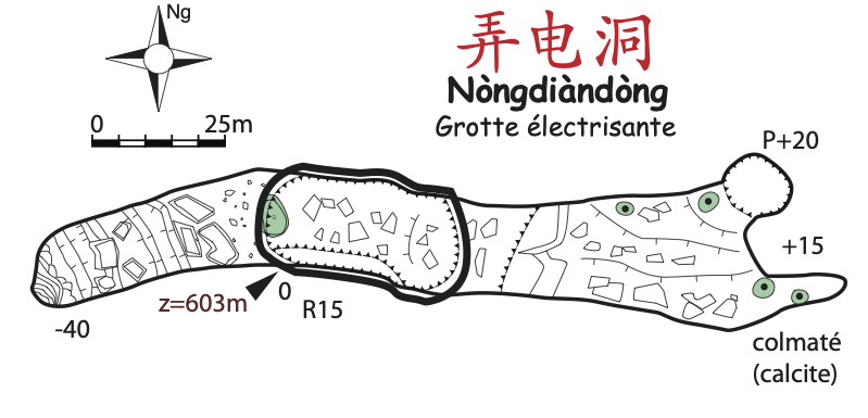 topographie Nongdiandong 弄电洞