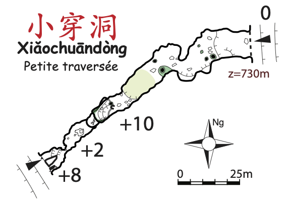 topographie Xiaochuandong 小穿洞