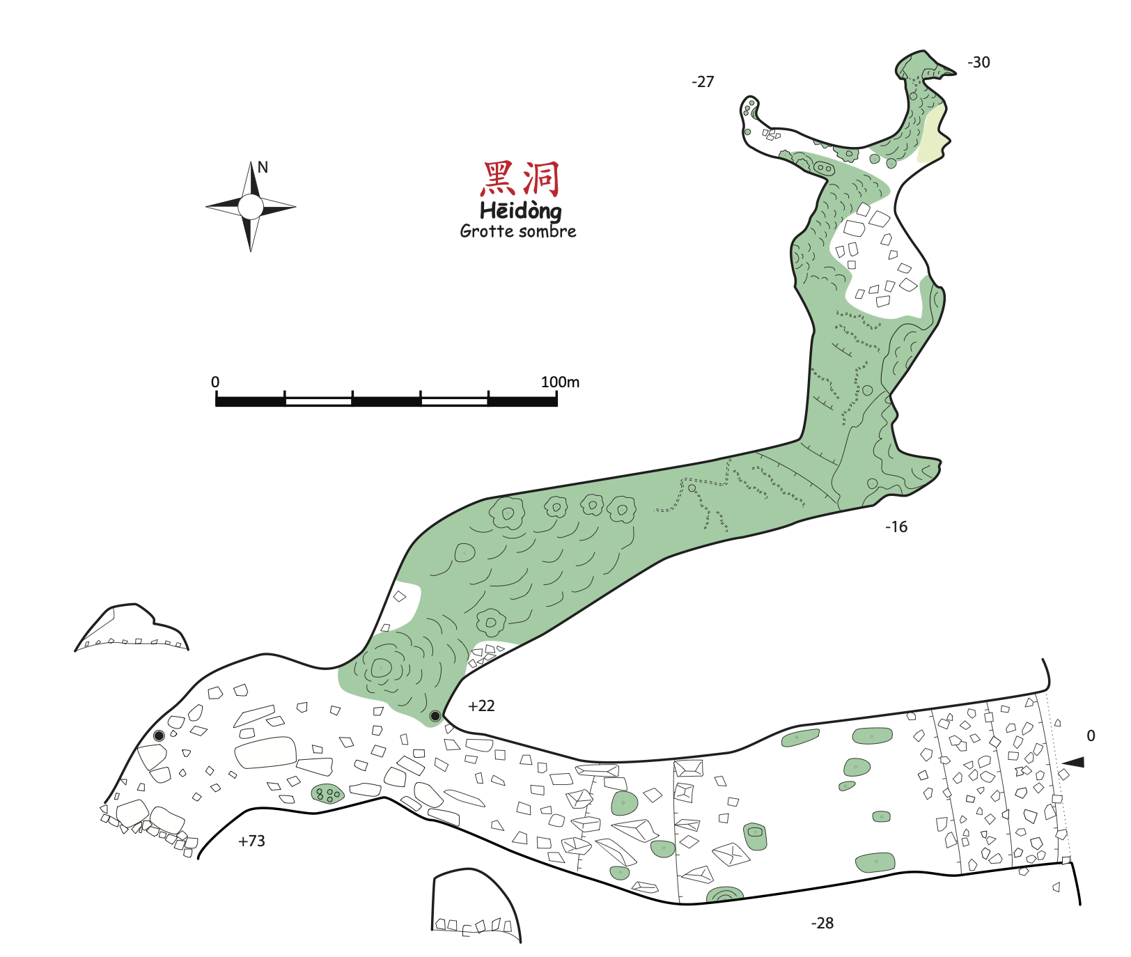 topographie Heidong 黑洞