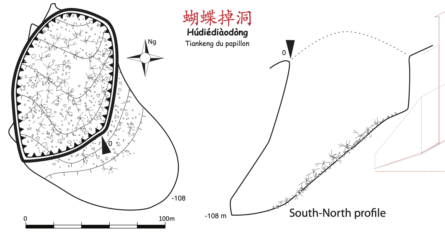 topographie Hudiediaodong 蝴蝶掉洞