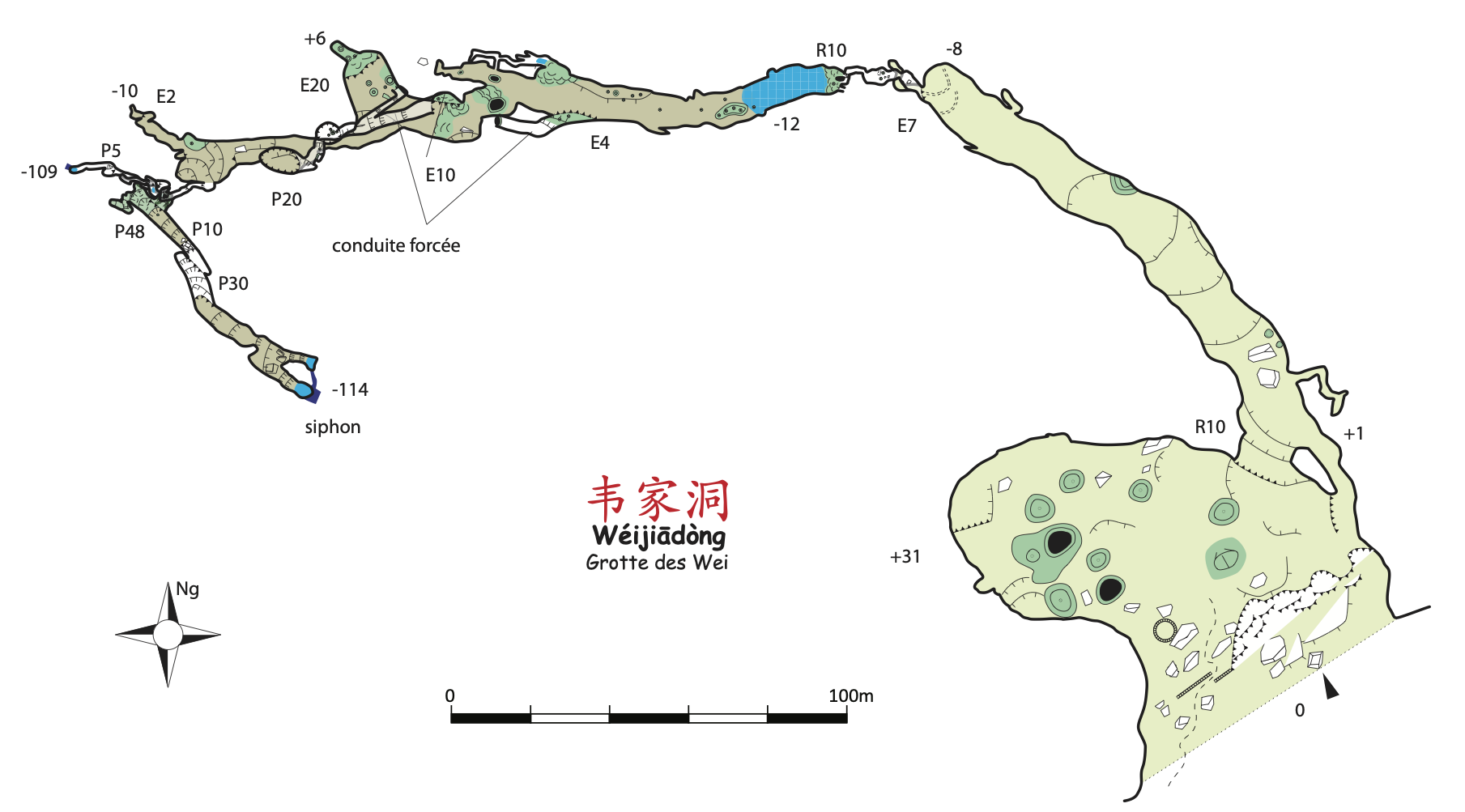 topographie Weijiadong 韦家洞