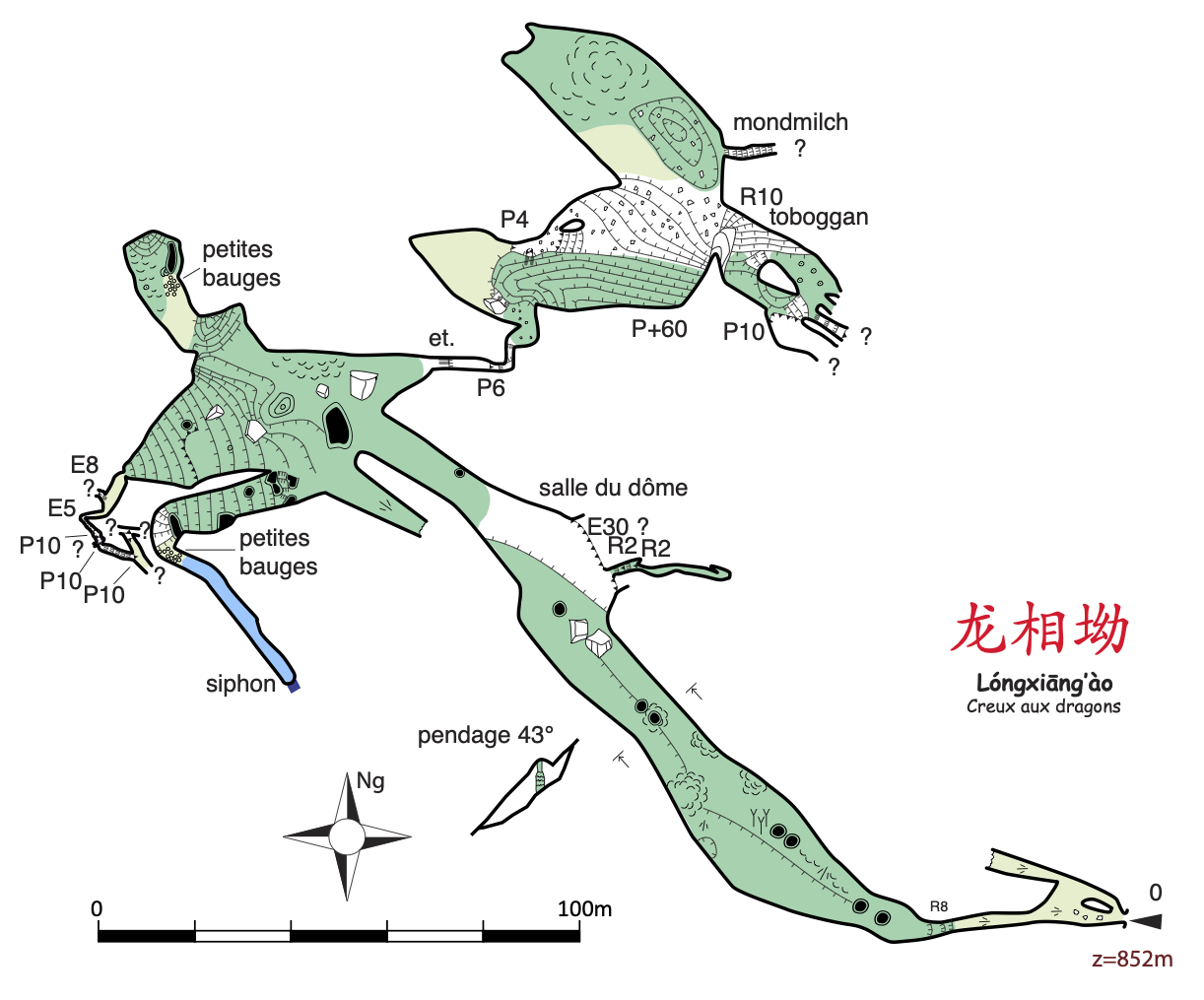 topographie Longxiang'ao 龙相坳