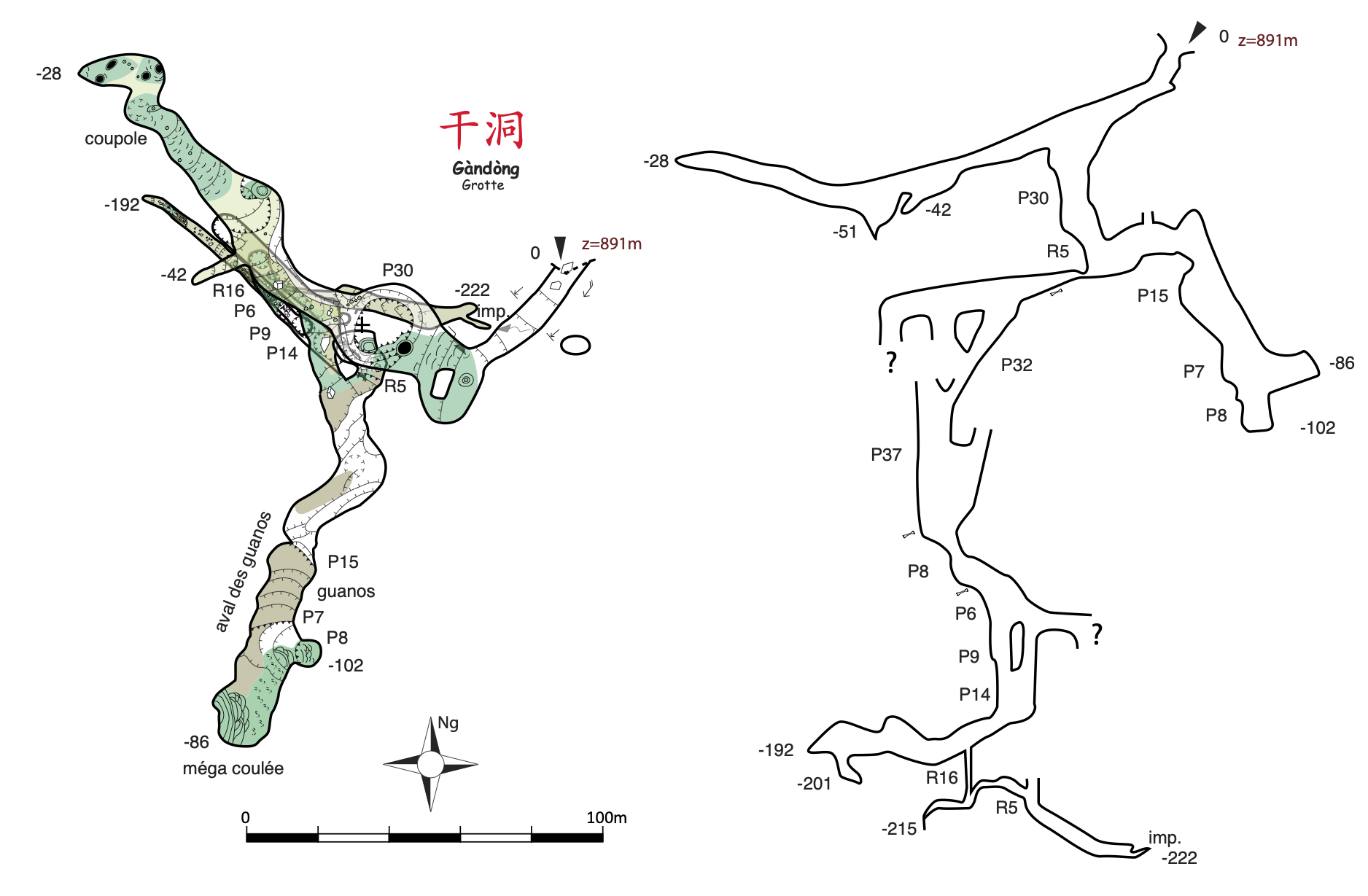 topographie Gandong 干洞