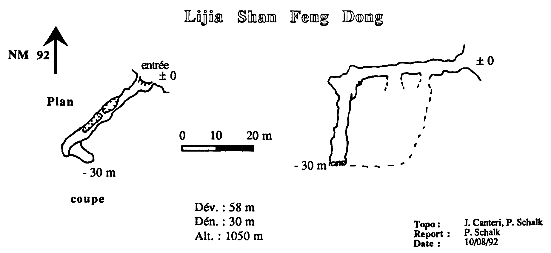 topographie Lijiashanfengdong 洞