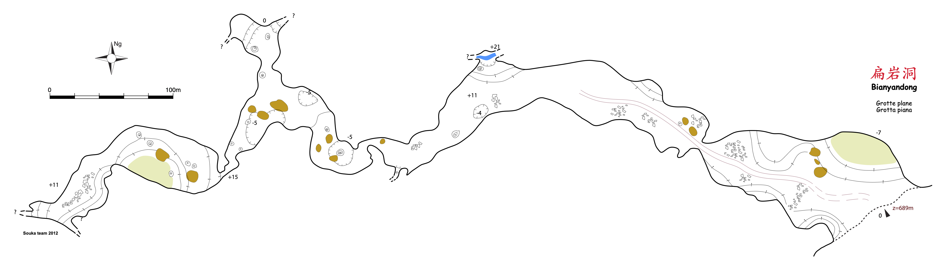 topographie Bianyandong 扁岩洞