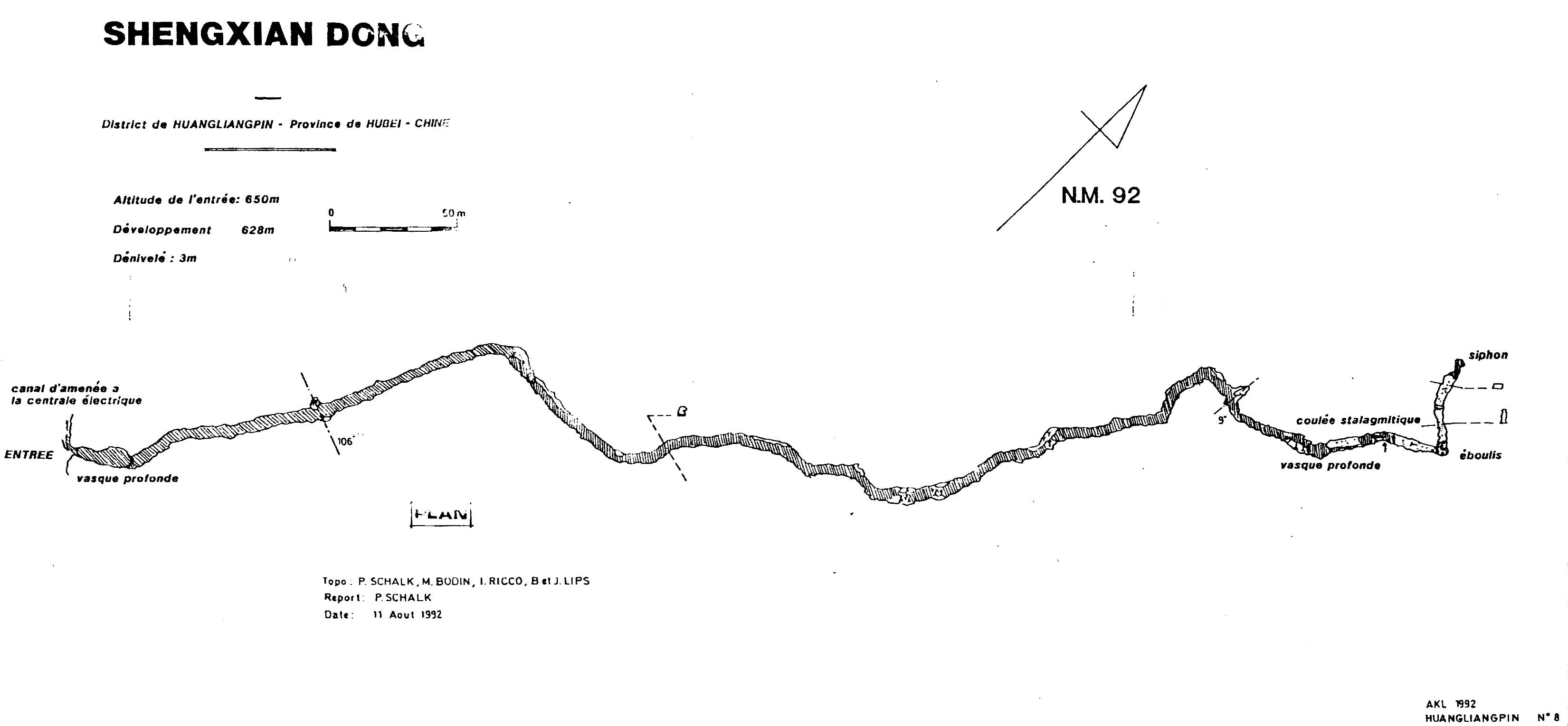 topographie Shengxiandong 洞